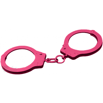 CTS-Thompson - XOS Handschellen Übergröße Kette 9010CPINK Carbonstahl Pink Rosa